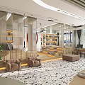 Library Book City Reading Corner Primary School Library School Library Training Room Classroom 3d model