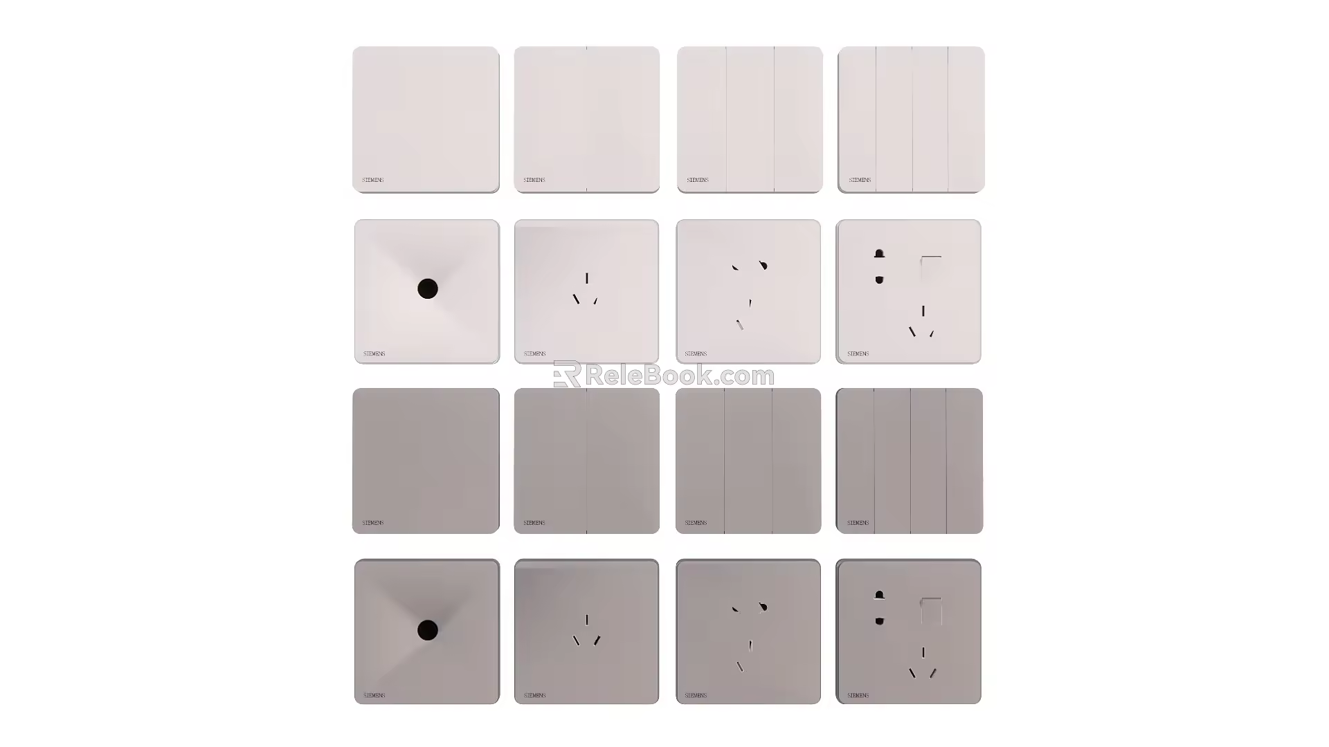 Modern switch socket 3d model