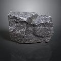 Natural Gray Stone Block With Rough Surface And Solid Texture For Building