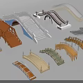 Various Stylish Bridge Designs With Wooden Arched Metal And Stone Structural Elements