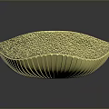 Modern Luxurious Furniture Tray With Shiny Gold Finish And Reflective Base