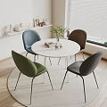 Modern leisure table and chair combination leisure table and chair 3d model