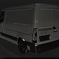 White Opel Commercial Van With Modern Front Design And Black Accents