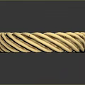 Golden Twisted Rope Design Fashion Ring For Elegant Daily Accessory Wear