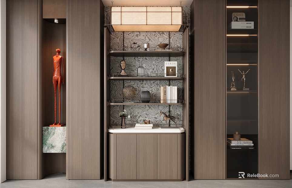 Modern Italian Bookcase texture