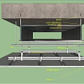 Modern node top surface node air conditioning pipe 3d model
