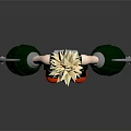 Anime Style 3D Character With Golden Spiky Hair Green Gloves And Creature Inspired Weapons