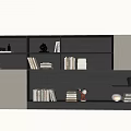 Bookcase Bookshelf Display Cabinet Book Ornaments Multifunctional Decorative Cabinet Combination Bookcase Open Bookcase 3d model