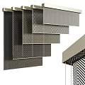 Various Patterned Window Blinds Showcasing Different Design Styles And Textures