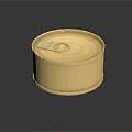 Golden Metal Canned Food Container With Sealed Lid For Preserved Food