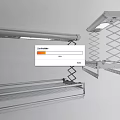 Ceiling Mounted Retractable Clothes Drying Rack With Folding Rails And Steel Chains
