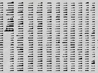 Abstract Geometric Pattern Featuring Vertical Black Lines On White Background 3d model