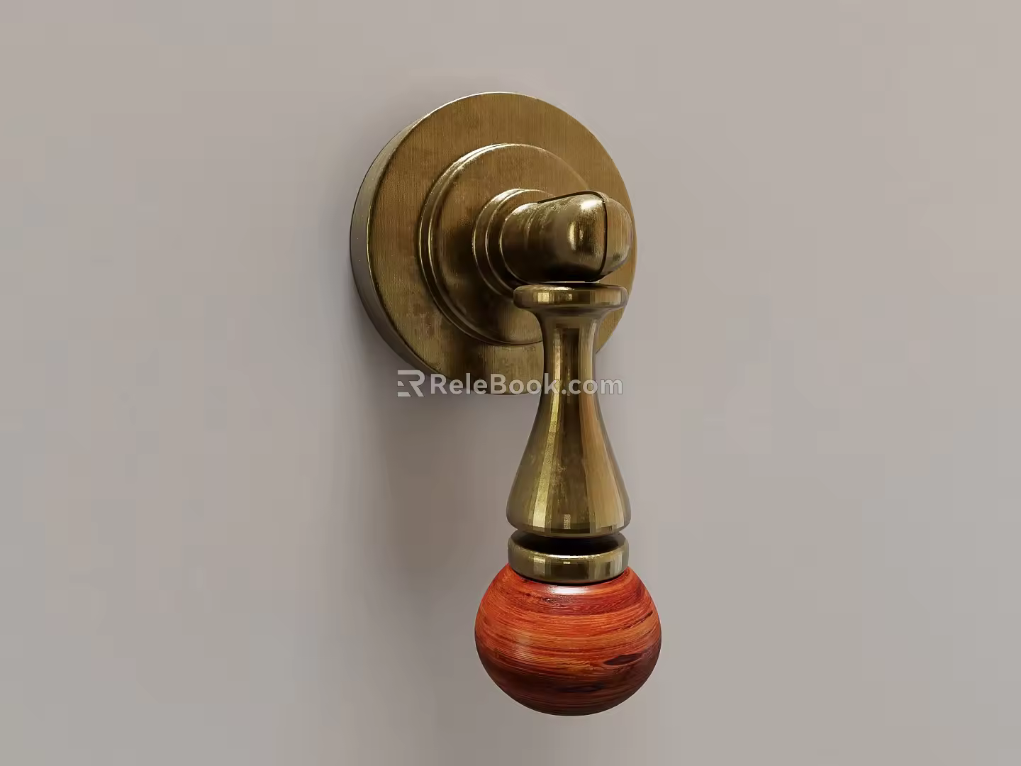 Middle Style Handle Brass Handle Small Handle 3d model