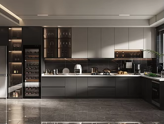 Modern Kitchen 3d model