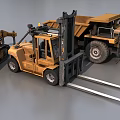 Different Types of Functional Construction Vehicles Bulldozer Dump Truck Forklift and Excavator