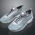 Modern Gray Mesh Athletic Shoes With Breathable Upper And Lightweight Sole Design
