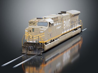 vintage train vintage train steam train carriage locomotive head 3d model