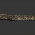 Rustic Wooden Stone Log With Natural Textured Surface And Smooth Dark Background Reflection