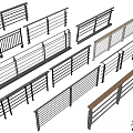 Modern Railings With Various Designs Including Metal And Wooden Handrail Styles