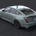 Sleek Modern Light Green Sedan Car With Sporty Black Wheels And Aerodynamic Design