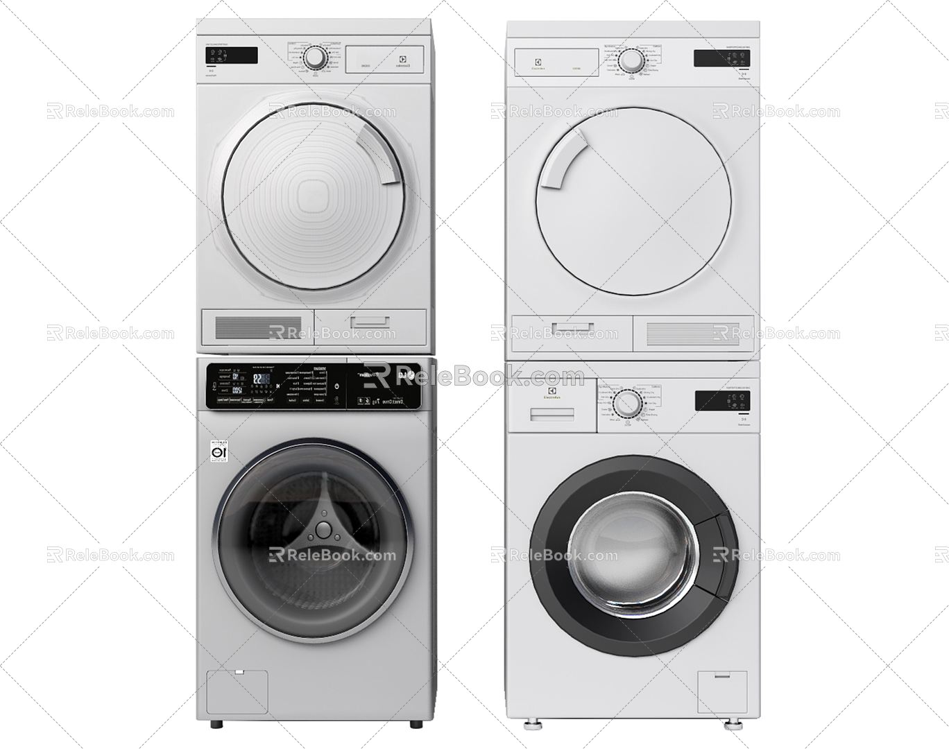 Modern washer dryer combination model