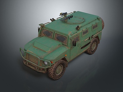 Modern Bulletproof Car Armed Car Armed Bulletproof Car Military Jeep model