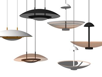 Modern chandelier combination 3d model