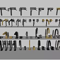 Assorted Modern Faucet Designs In Black Gold Silver For Kitchen Bathroom Spaces