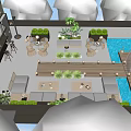 Stylish Roof Garden Design With Lounge Area Swimming Pool And Green Plants