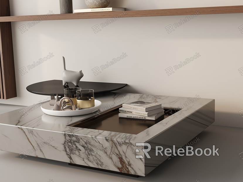 Modern coffee table model