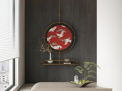 New Chinese Decorative Painting 3d model