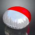 Red And Silver Decorative Ball For Home Living Room Daily Use Accessory