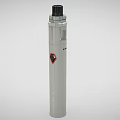 Industrial Equipment Cylindrical Vertical Design With Top Black Cap And Red Logo