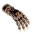 Intricate Steampunk Mechanical Hand Design With Detailed Gears And Metal Components