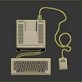 Classical computer antique computer antique PC old computer old computer old computer retro computer 3d model