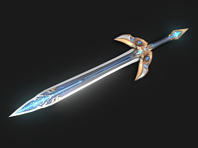 Long Sword Science Fiction Long Sword Magic Weapon model