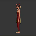 Four Stylish Cartoon Characters With Various Hairstyles And Colorful Outfits