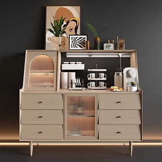 Modern Sideboard Dining Cabinet 3d model
