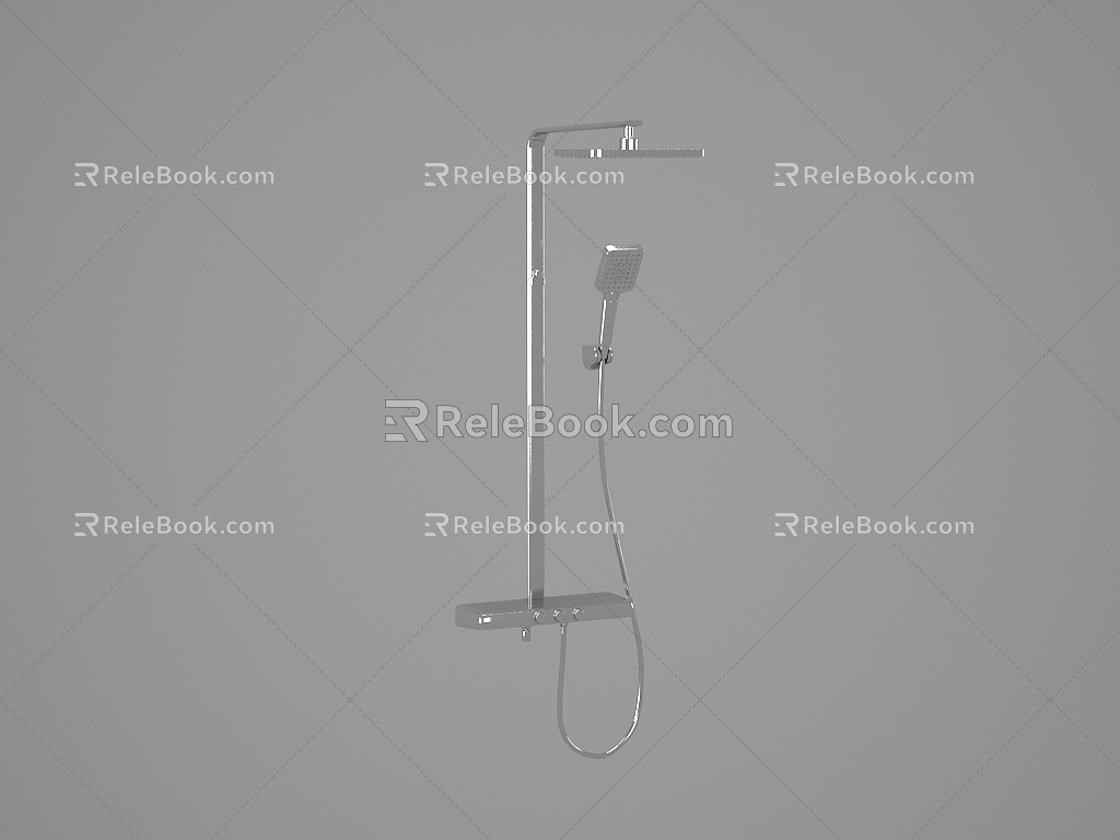 Large Shower Head Shower 3d model