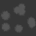 Natural Fresh Green Grass Plants in Various Shapes Isolated on Gray Background