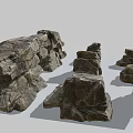 Natural Stone Rocks In Various Shapes For Garden Landscaping And Decorative Projects