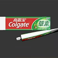 Natural Herbal Plant Extracts in Colgate Toothpaste with Green Packaging and Herbal Formula