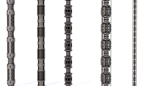 Sci-fi Pipe Hose Cable 3d model