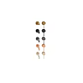 Modern Black Faucet Components With Handheld Shower Head And Control Knob