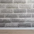 Gray Textured Brick Wall Ideal For Modern Interior Decor And Design 3d model