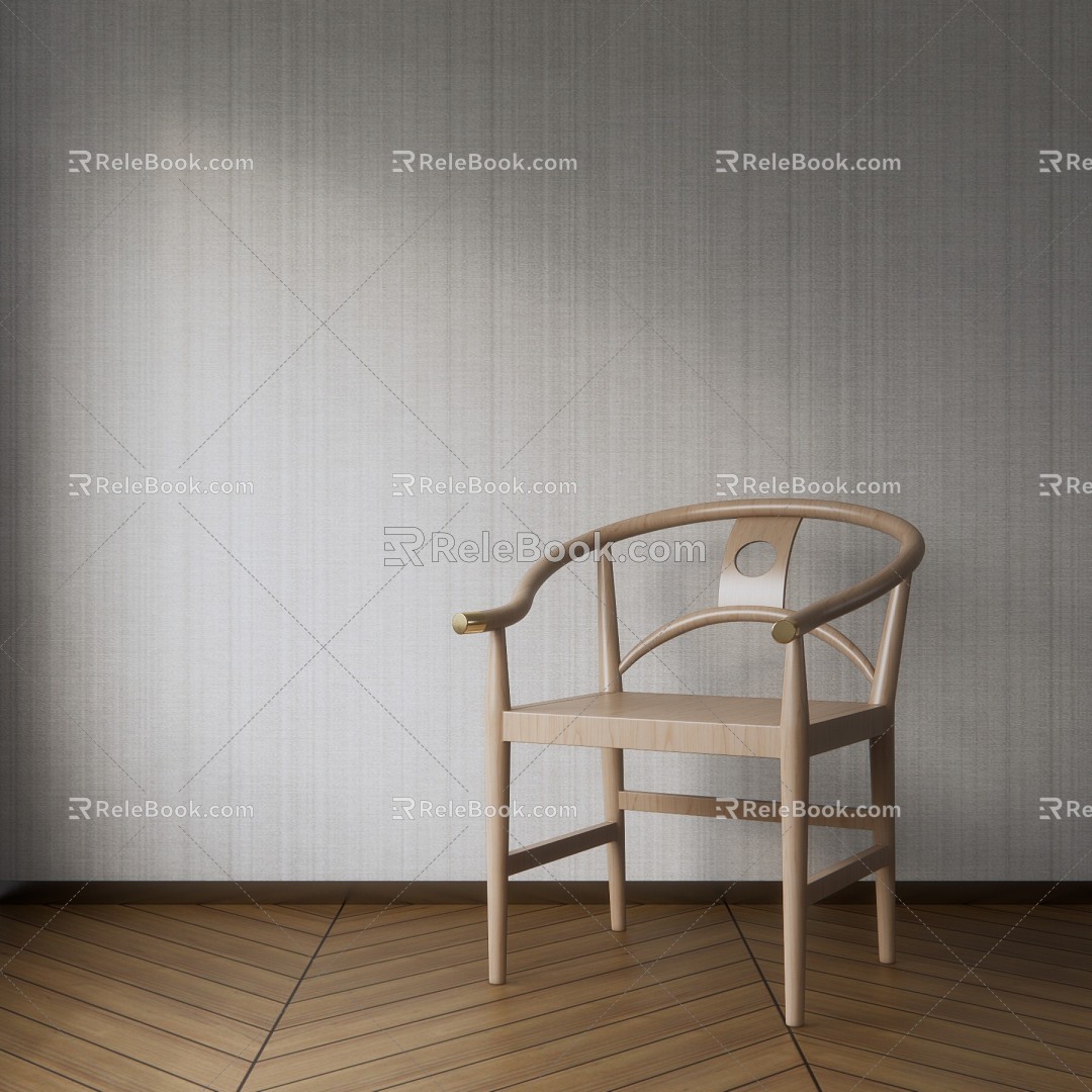 New Chinese-style armchair chair 3d model