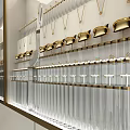 Elegant Modern Wine Cabinet With Glass Doors Gold Frame And Storage Shelves
