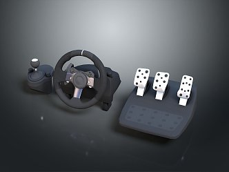 Modern steering wheel car steering wheel g racing simulator 3d model