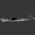 Green Military Airplane Twin Engine Propeller With White Cross Markings On Dark Reflective Surface