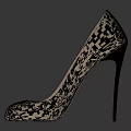 Black Patent Leather High Heels Stiletto Heel Classic Design for Women Footwear